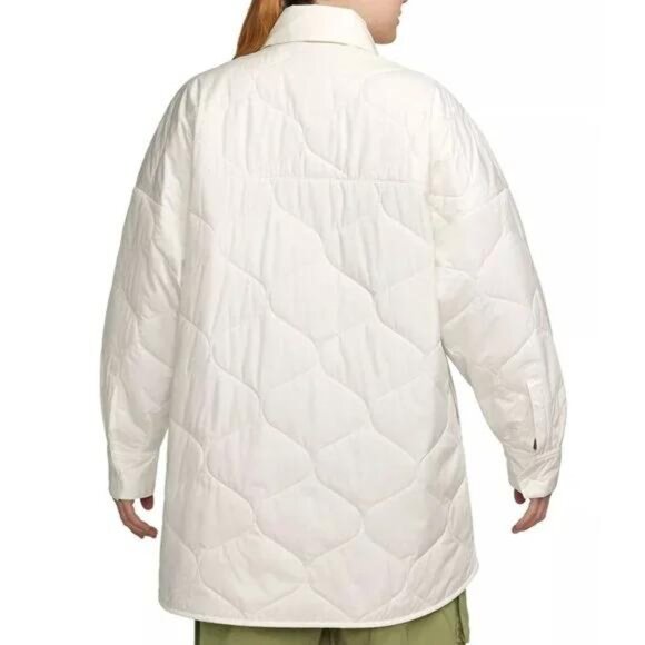 NWT Nike Sportswear Women's Essentials Quilted Trench - Picture 2 of 8